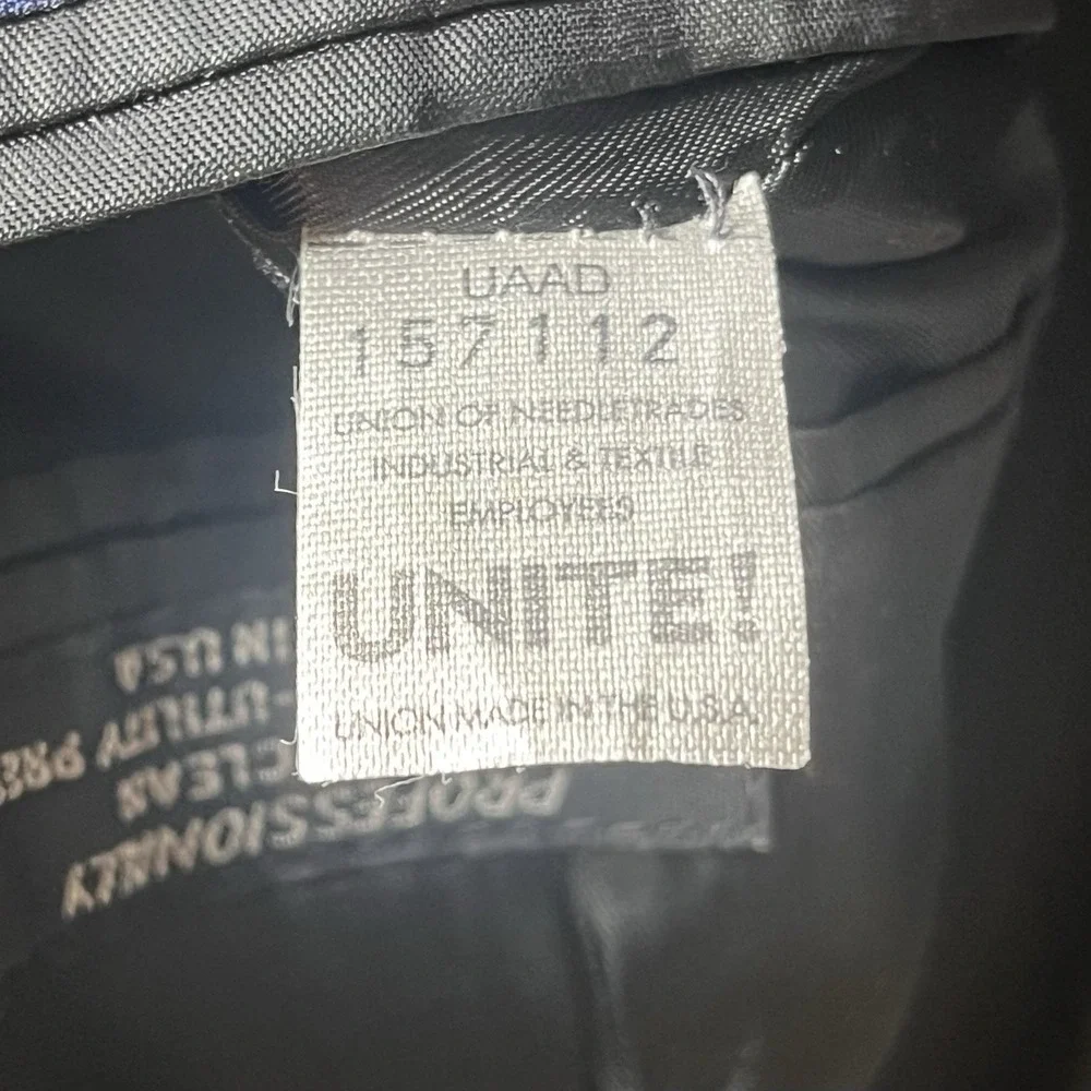 EUC Roundtree & Yorke Blazer Men 44R Black Camel Hair Sport Coat Suit Jacket USA